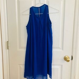 Royal blue tank top dress